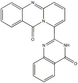 9-(4-oxo-3,4-dihydro-2-quinazolinyl)-11H-pyrido[2,1-b]quinazolin-11-one 구조식 이미지