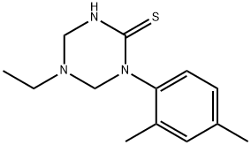 1-(2,4-dimethylphenyl)-5-ethyl-1,3,5-triazinane-2-thione Structure