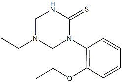1-(2-ethoxyphenyl)-5-ethyl-1,3,5-triazinane-2-thione Structure