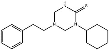 1-cyclohexyl-5-(2-phenylethyl)-1,3,5-triazinane-2-thione 구조식 이미지