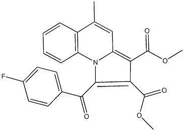 dimethyl 1-(4-fluorobenzoyl)-5-methylpyrrolo[1,2-a]quinoline-2,3-dicarboxylate Structure