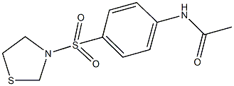 N-[4-(1,3-thiazolidin-3-ylsulfonyl)phenyl]acetamide Structure