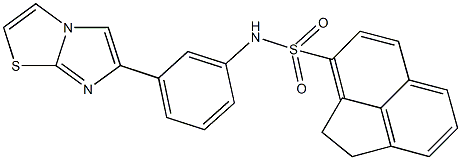 N-(3-imidazo[2,1-b][1,3]thiazol-6-ylphenyl)-1,2-dihydro-3-acenaphthylenesulfonamide Structure