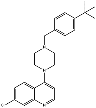 4-[4-(4-tert-butylbenzyl)-1-piperazinyl]-7-chloroquinoline Structure