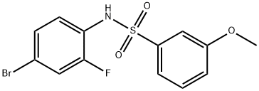 N-(4-bromo-2-fluorophenyl)-3-methoxybenzenesulfonamide Structure