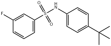 N-(4-tert-butylphenyl)-3-fluorobenzenesulfonamide Structure