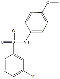 3-fluoro-N-(4-methoxyphenyl)benzenesulfonamide 구조식 이미지