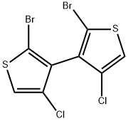 3,3'-bis[2-bromo-4-chlorothiophene] 구조식 이미지
