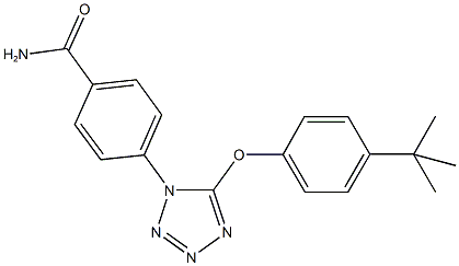 4-[5-(4-tert-butylphenoxy)-1H-tetraazol-1-yl]benzamide Structure