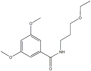 N-(3-ethoxypropyl)-3,5-dimethoxybenzamide 구조식 이미지