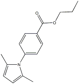 propyl 4-(2,5-dimethyl-1H-pyrrol-1-yl)benzoate Structure