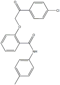 2-[2-(4-chlorophenyl)-2-oxoethoxy]-N-(4-methylphenyl)benzamide Structure