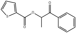 1-methyl-2-oxo-2-phenylethyl 2-thiophenecarboxylate Structure