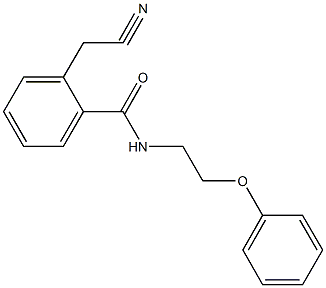 2-(cyanomethyl)-N-(2-phenoxyethyl)benzamide Structure