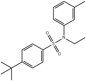 4-tert-butyl-N-ethyl-N-(3-methylphenyl)benzenesulfonamide Structure