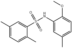 N-(2-methoxy-5-methylphenyl)-2,5-dimethylbenzenesulfonamide 구조식 이미지