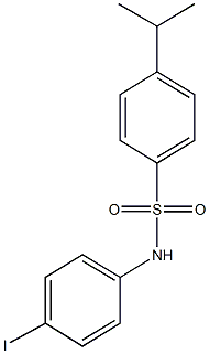 N-(4-iodophenyl)-4-isopropylbenzenesulfonamide 구조식 이미지