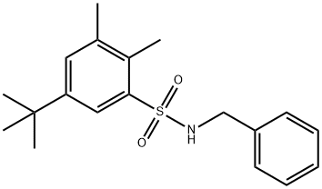 N-benzyl-5-tert-butyl-2,3-dimethylbenzenesulfonamide Structure