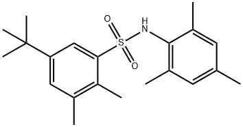 5-tert-butyl-N-mesityl-2,3-dimethylbenzenesulfonamide 구조식 이미지