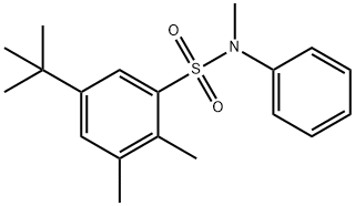 5-tert-butyl-N,2,3-trimethyl-N-phenylbenzenesulfonamide Structure