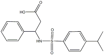 N-[(4-isopropylphenyl)sulfonyl]-3-phenyl-beta-alanine Structure