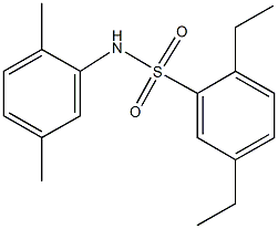 N-(2,5-dimethylphenyl)-2,5-diethylbenzenesulfonamide 구조식 이미지