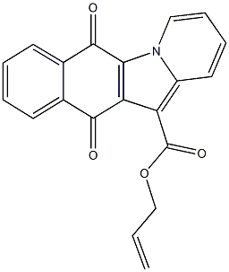 allyl 6,11-dioxo-6,11-dihydrobenzo[f]pyrido[1,2-a]indole-12-carboxylate 구조식 이미지