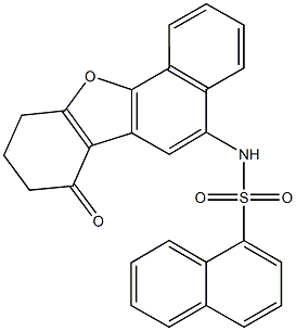 N-(7-oxo-7,8,9,10-tetrahydronaphtho[1,2-b][1]benzofuran-5-yl)-1-naphthalenesulfonamide Structure