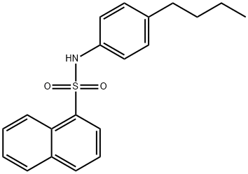 N-(4-butylphenyl)-1-naphthalenesulfonamide 구조식 이미지