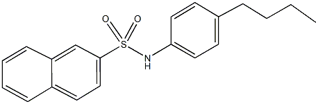 N-(4-butylphenyl)-2-naphthalenesulfonamide 구조식 이미지