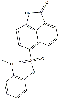 2-methoxyphenyl 2-oxo-1,2-dihydrobenzo[cd]indole-6-sulfonate 구조식 이미지