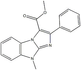 methyl 9-methyl-2-phenyl-9H-imidazo[1,2-a]benzimidazole-3-carboxylate Structure