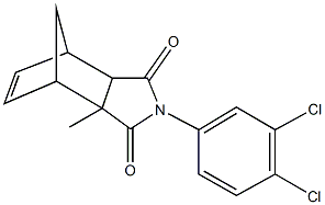 4-(3,4-dichlorophenyl)-2-methyl-4-azatricyclo[5.2.1.0~2,6~]dec-8-ene-3,5-dione 구조식 이미지