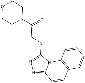 2-(4-morpholinyl)-2-oxoethyl [1,2,4]triazolo[4,3-a]quinolin-1-yl sulfide 구조식 이미지