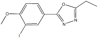 4-(5-ethyl-1,3,4-oxadiazol-2-yl)-2-iodophenyl methyl ether Structure