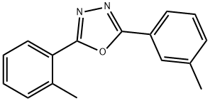 2-(2-methylphenyl)-5-(3-methylphenyl)-1,3,4-oxadiazole 구조식 이미지