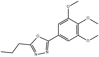 2-propyl-5-(3,4,5-trimethoxyphenyl)-1,3,4-oxadiazole Structure