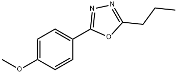 2-(4-methoxyphenyl)-5-propyl-1,3,4-oxadiazole 구조식 이미지