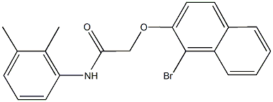 2-[(1-bromo-2-naphthyl)oxy]-N-(2,3-dimethylphenyl)acetamide Structure