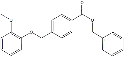 benzyl 4-[(2-methoxyphenoxy)methyl]benzoate Structure