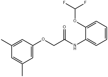 N-[2-(difluoromethoxy)phenyl]-2-(3,5-dimethylphenoxy)acetamide Structure