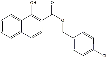 4-chlorobenzyl 1-hydroxy-2-naphthoate 구조식 이미지
