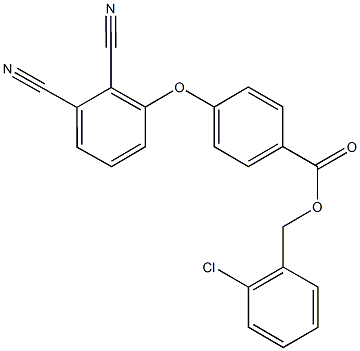 2-chlorobenzyl 4-(2,3-dicyanophenoxy)benzoate 구조식 이미지