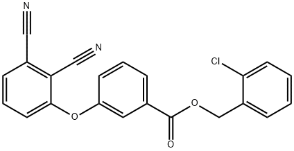 2-chlorobenzyl 3-(2,3-dicyanophenoxy)benzoate 구조식 이미지