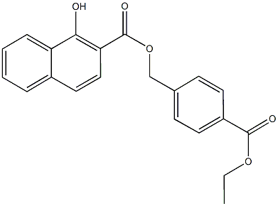 4-(ethoxycarbonyl)benzyl 1-hydroxy-2-naphthoate 구조식 이미지