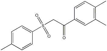 1-(3,4-dimethylphenyl)-2-[(4-methylphenyl)sulfonyl]ethanone Structure