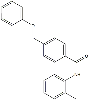 N-(2-ethylphenyl)-4-(phenoxymethyl)benzamide 구조식 이미지