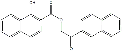 2-(2-naphthyl)-2-oxoethyl 1-hydroxy-2-naphthoate 구조식 이미지