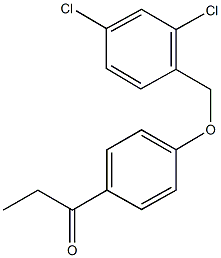 1-{4-[(2,4-dichlorobenzyl)oxy]phenyl}-1-propanone 구조식 이미지