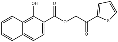 2-oxo-2-(2-thienyl)ethyl 1-hydroxy-2-naphthoate Structure